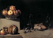 HAMEN, Juan van der Still-Life with Fruit and Glassware USA oil painting reproduction
